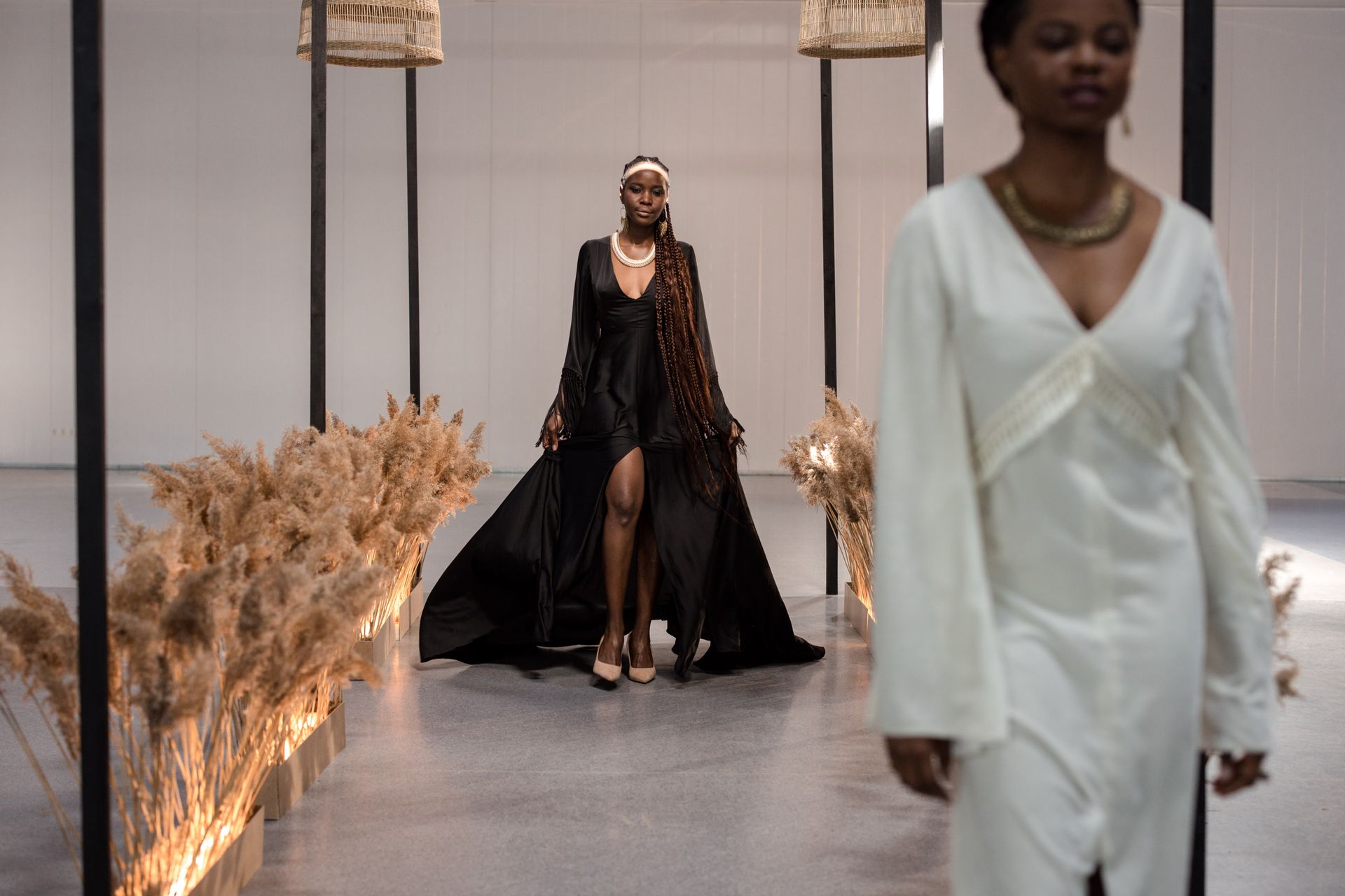 Models on the runway at a fashion show